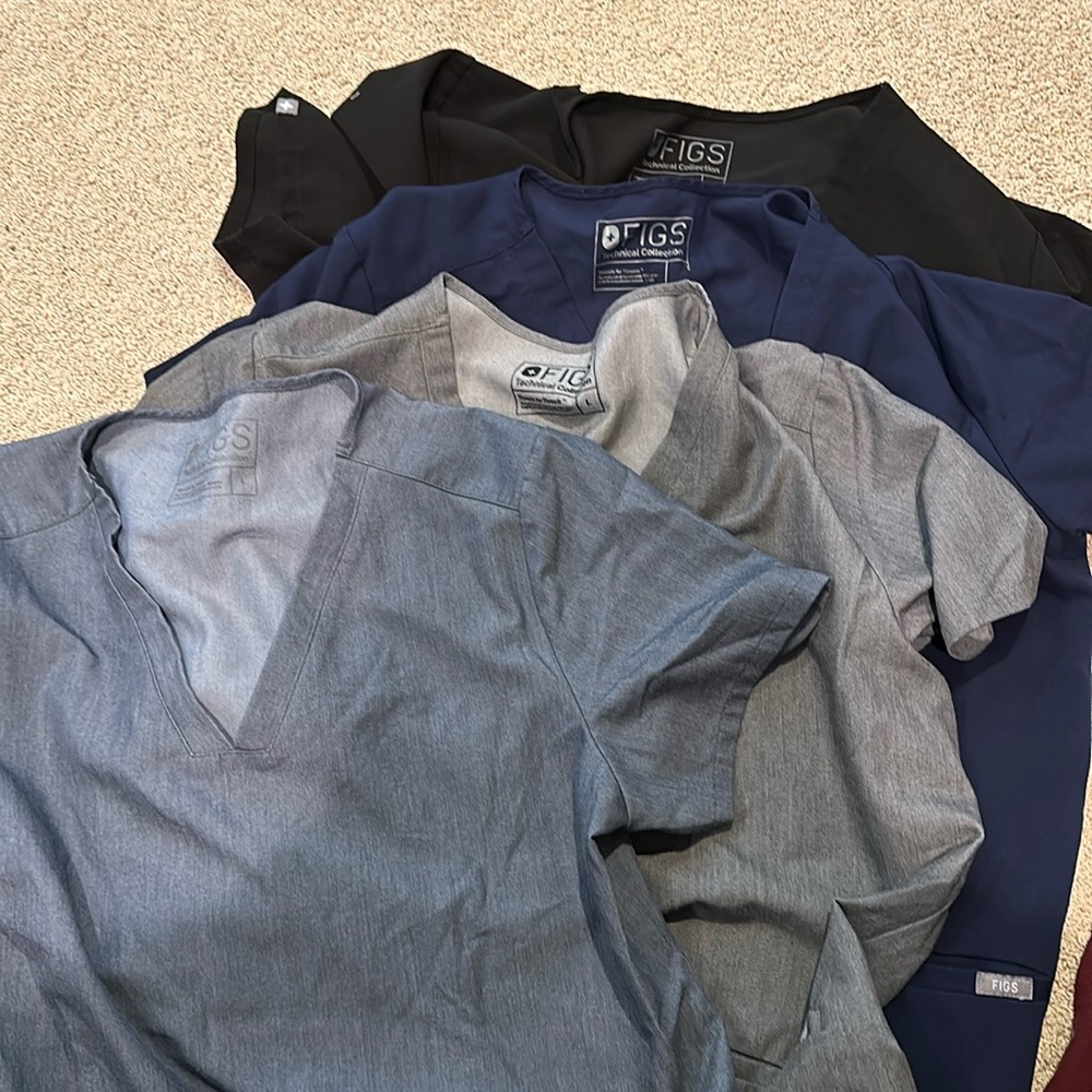4 v neck scrub tops